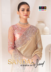 The Fashion Hub Sarees Are Highly Crafted With Satin Chiffon Fabric With Vibrant Color